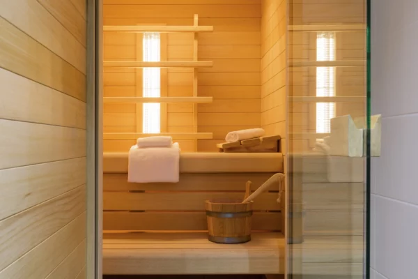 Ontspanningsruimte met sauna en hammam voor ultieme rust